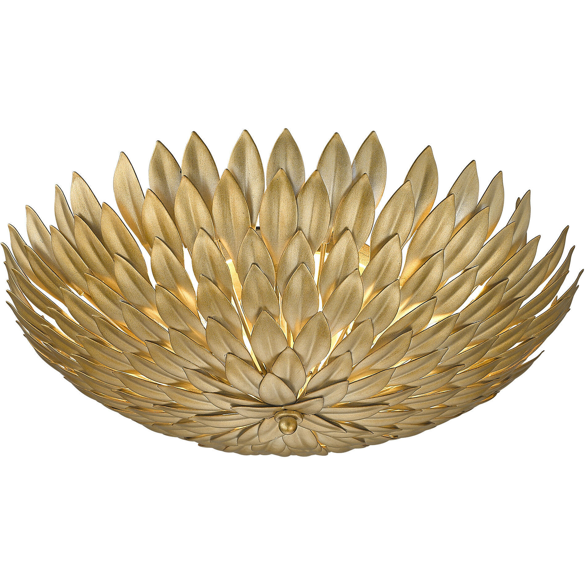 Canada 3 Light 18 inch Gold Flush Mount Ceiling Light