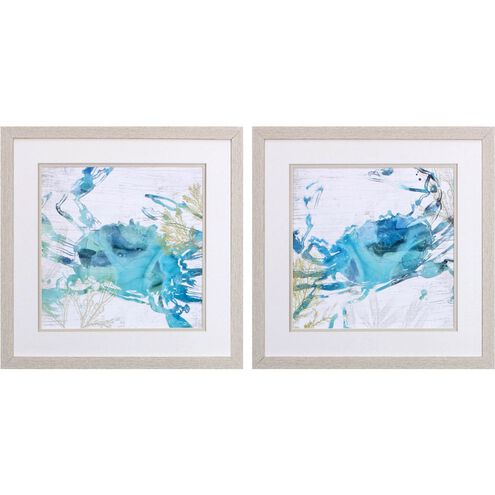 Waterside Collection Teal Framed Art