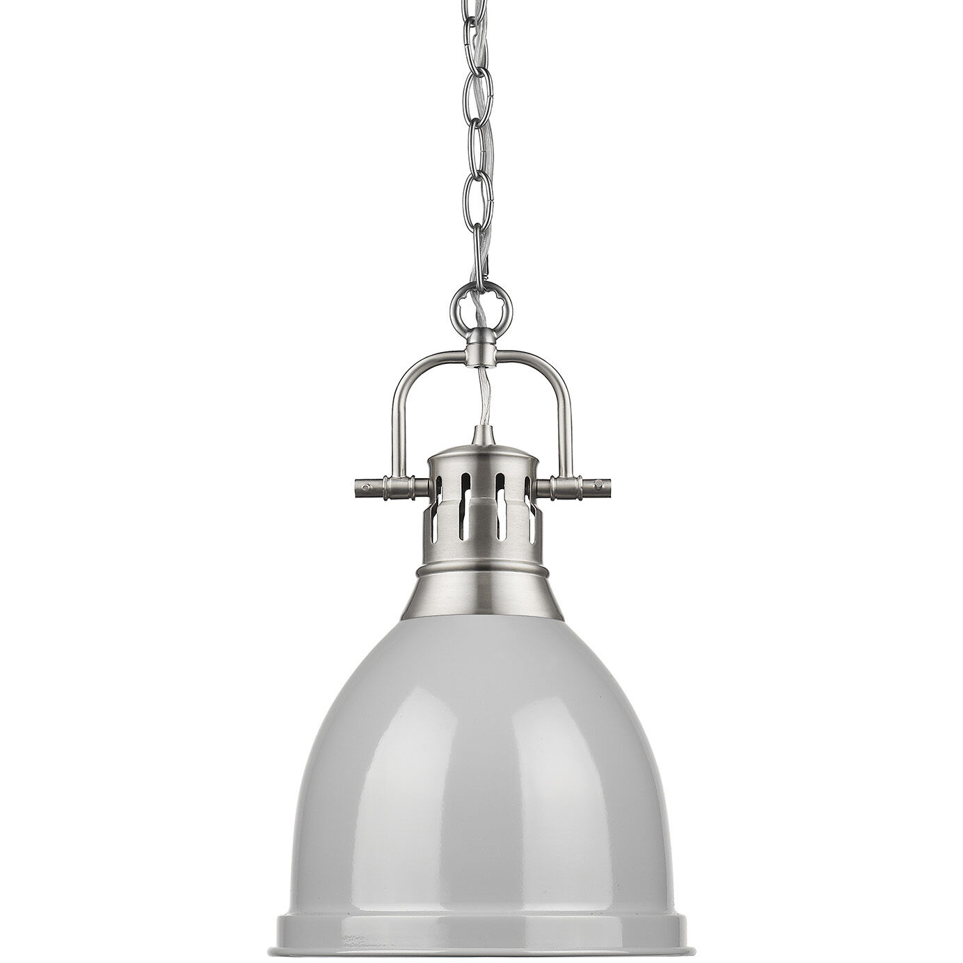 Yep Duncan Pendant Ceiling Light in Pewter, Grey