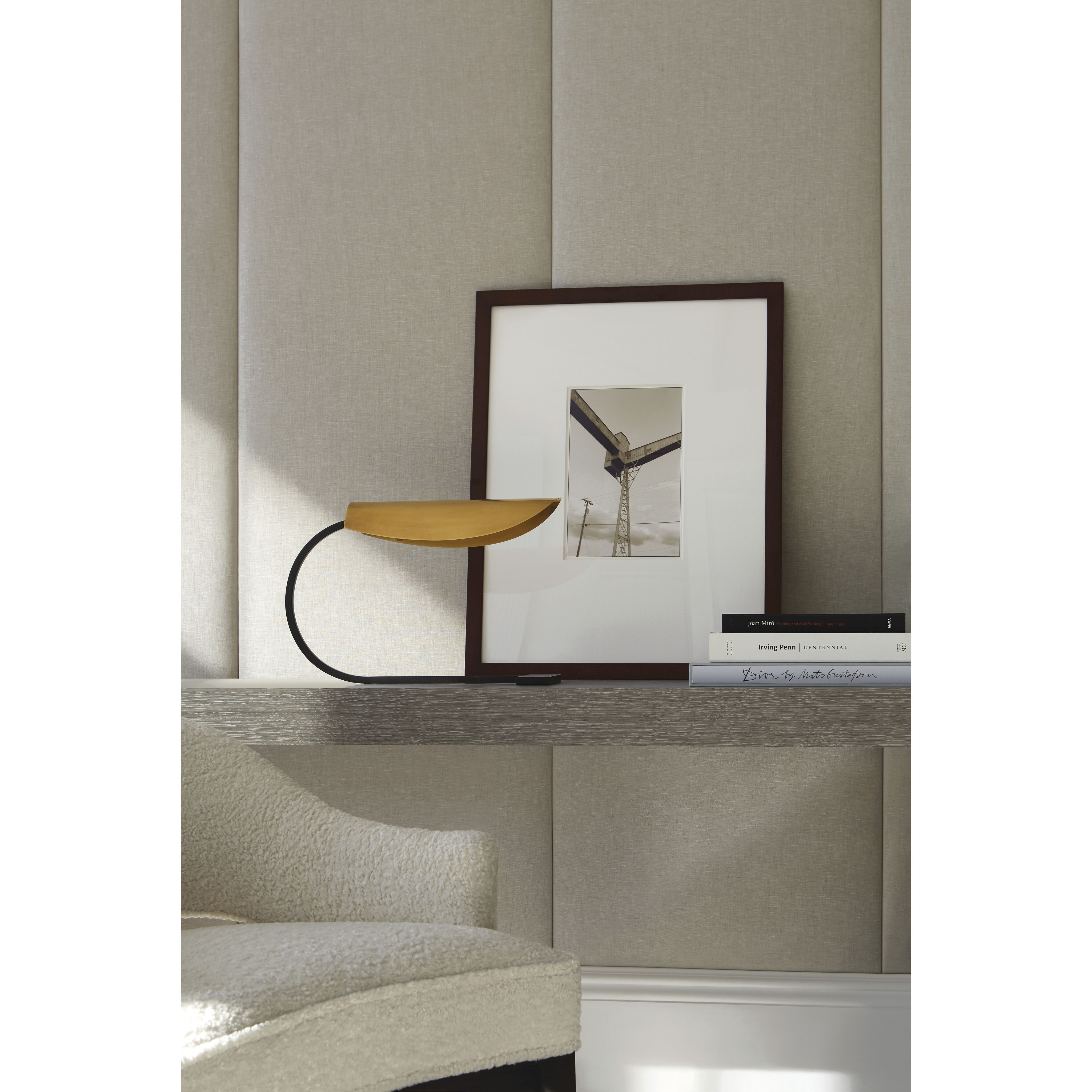 Ian K. Fowler Lola 12 inch 40.00 watt Aged Iron Desk Lamp Portable Light, Small