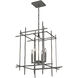 Tura 4 Light 23 inch Natural Iron Chandelier Ceiling Light, Medium