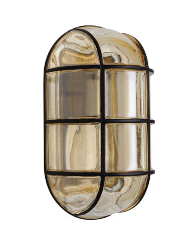 3961 Series 1 Light 10 inch Black Outdoor Sconce, Costaluz