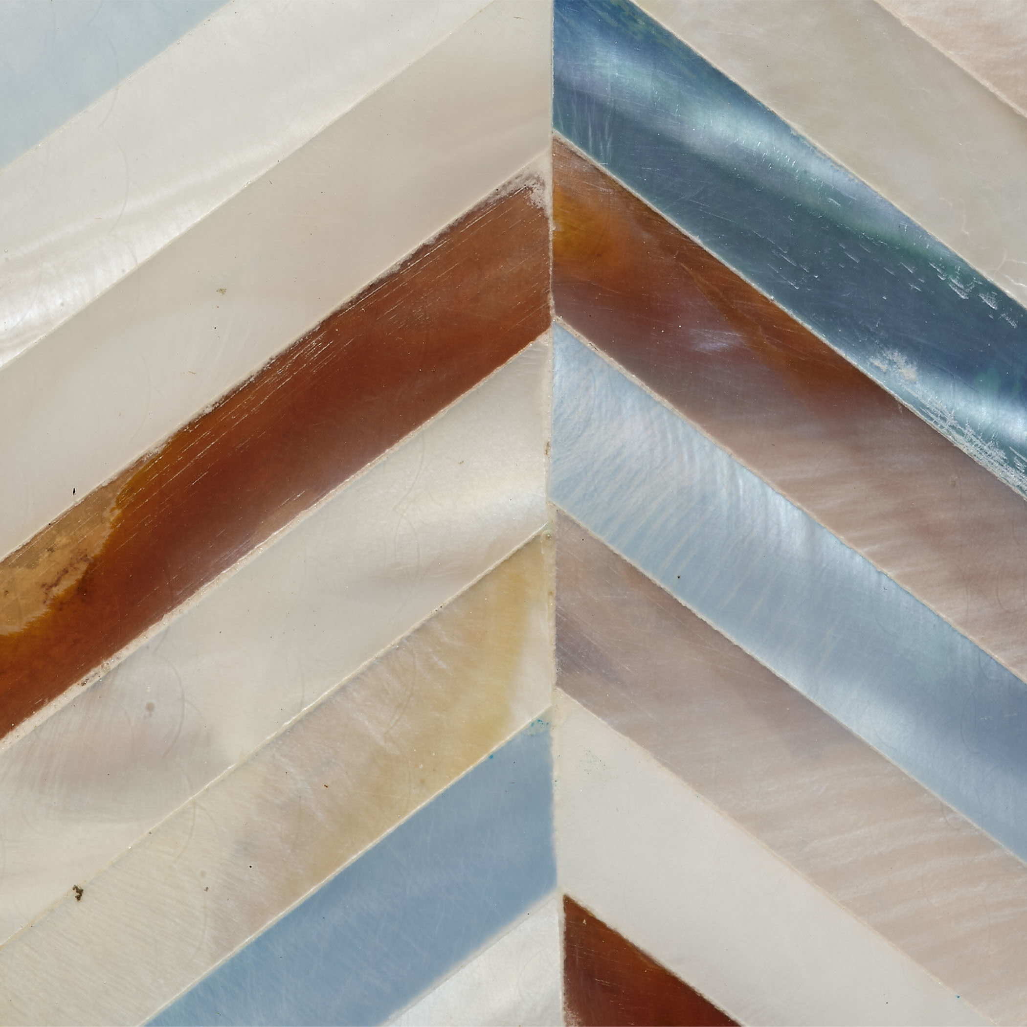 Lucille 30 inch 150 watt Mixed Blue and White and Light Red Mother of Pearl Table Lamp Portable Light