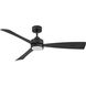 Iver 56 inch Matte Black Fan, Coastal Elements