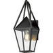 Bavaria 1 Light 18 inch Black Outdoor Wall Mount
