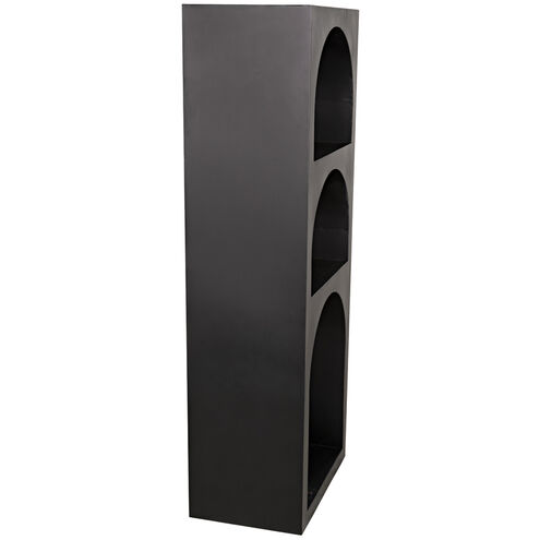 Aqueduct Matte Black Bookcase, A
