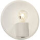 Ambiance Collection 1 Light Midnight Sky and Matte White with Polished Brass Wall Sconce Wall Light