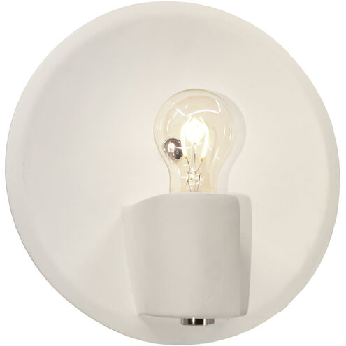 Ambiance Collection 1 Light Midnight Sky and Matte White with Polished Brass Wall Sconce Wall Light