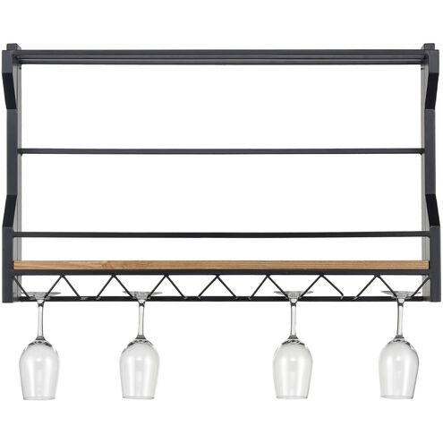 Wavertree 31.5 X 18.88 X 4.75 inch Black with Natural Shelf