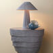 Concentric 19 X 15.25 inch Steel Grey Side Table
