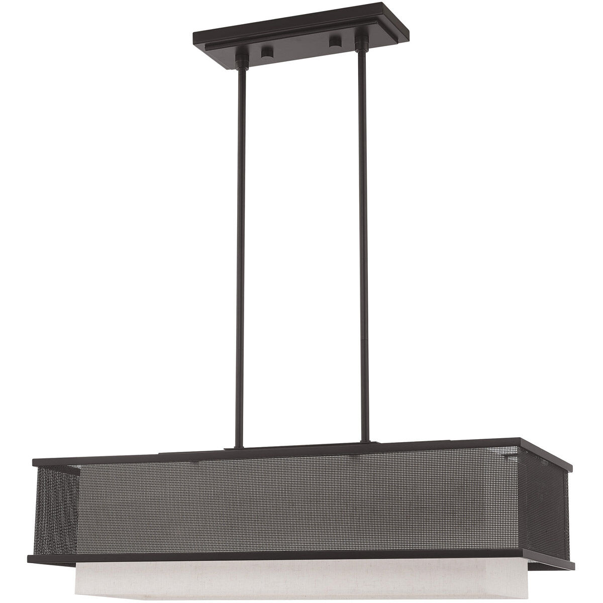 Braddock 3 Light 30 inch Bronze Linear Chandelier Ceiling Light