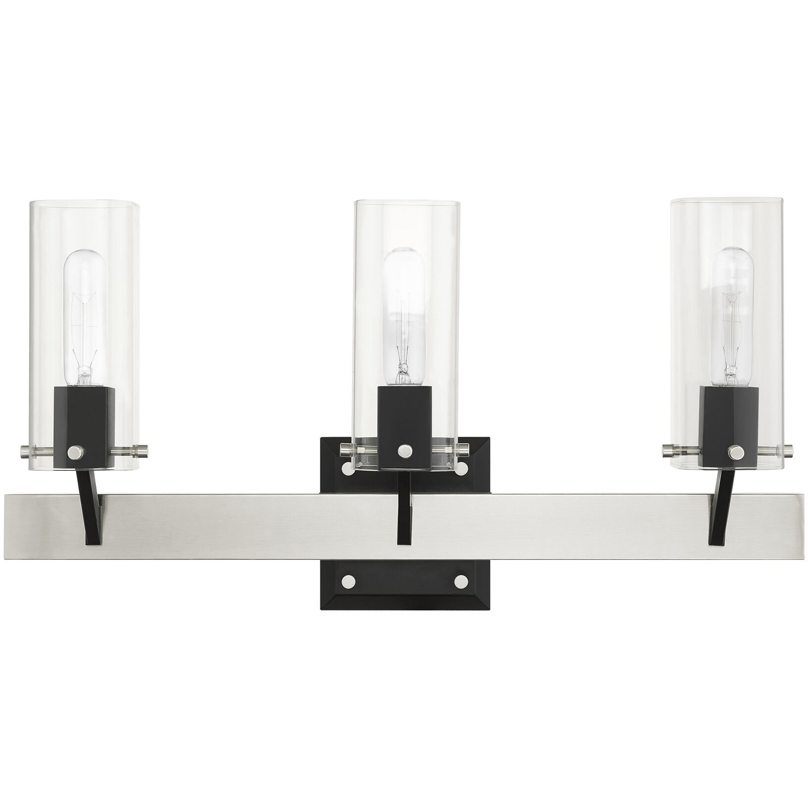 Beckett 3 Light 24 inch Brushed Nickel Vanity Sconce Wall Light