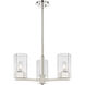 Claverack 3 Light 21.63 inch Polished Nickel Pendant Ceiling Light in Clear Glass