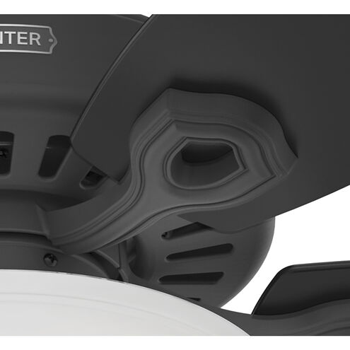 Builder 52 inch Matte Black with Matte Black/Greyed Walnut Blades Ceiling Fan