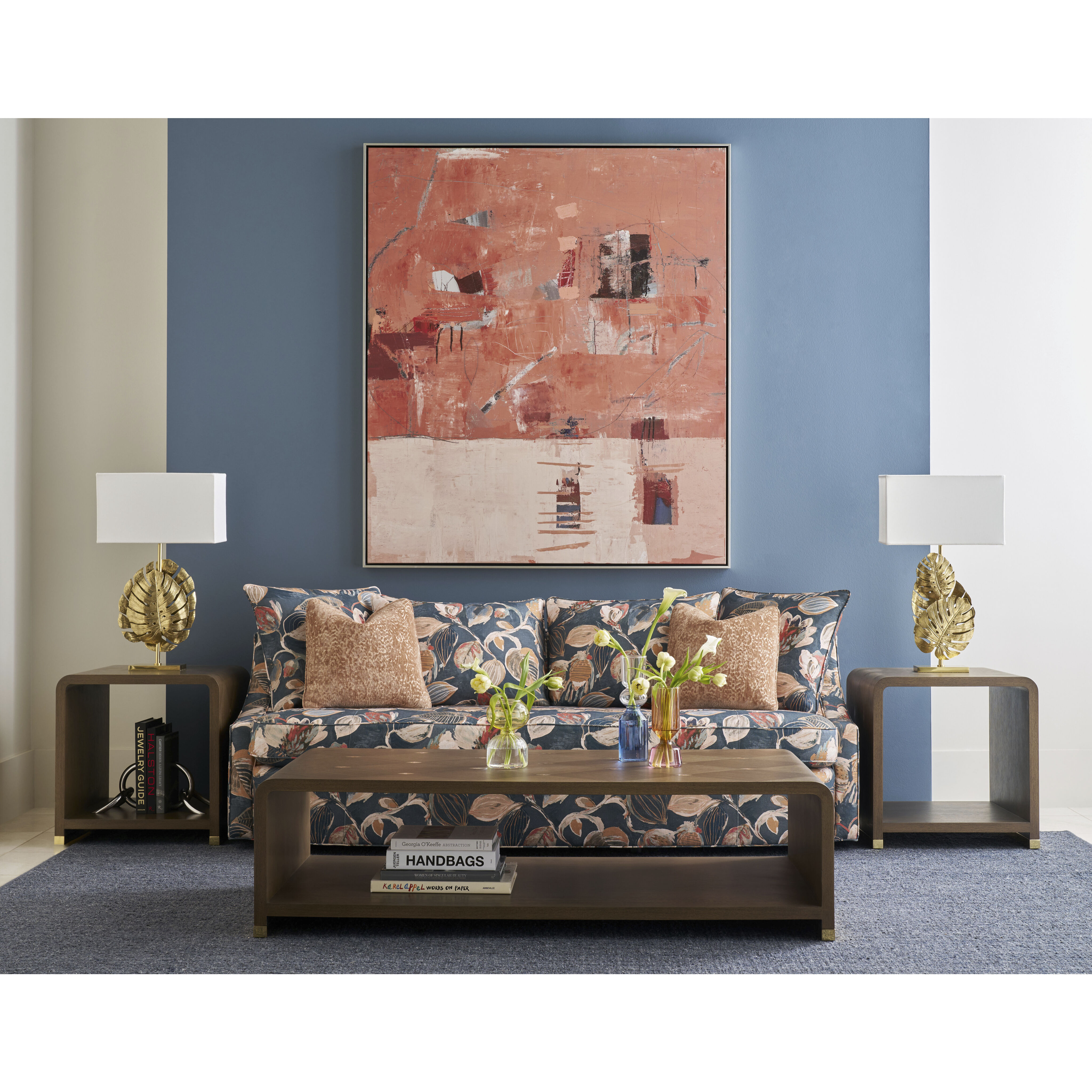 Judith Leiber Couture 24 X 24 inch Mink Side Table, Wooden