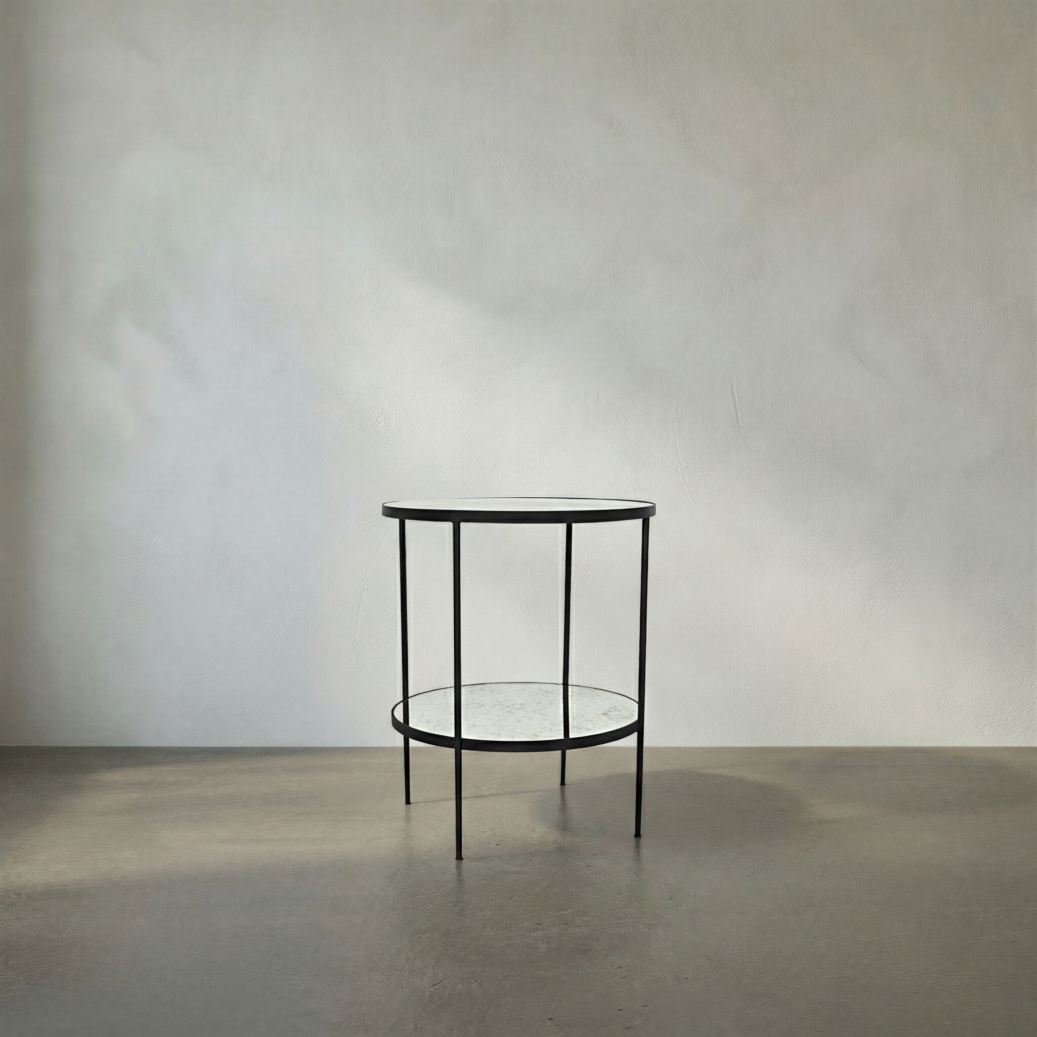 Anna 30 X 25 inch Matte Black Side Table
