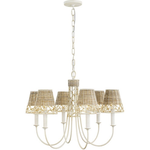 Cayman LED 26 inch Country White Chandelier Ceiling Light