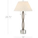 Mizner 28.75 inch 7 watt Antique Brass and Clear Table Lamp Portable Light