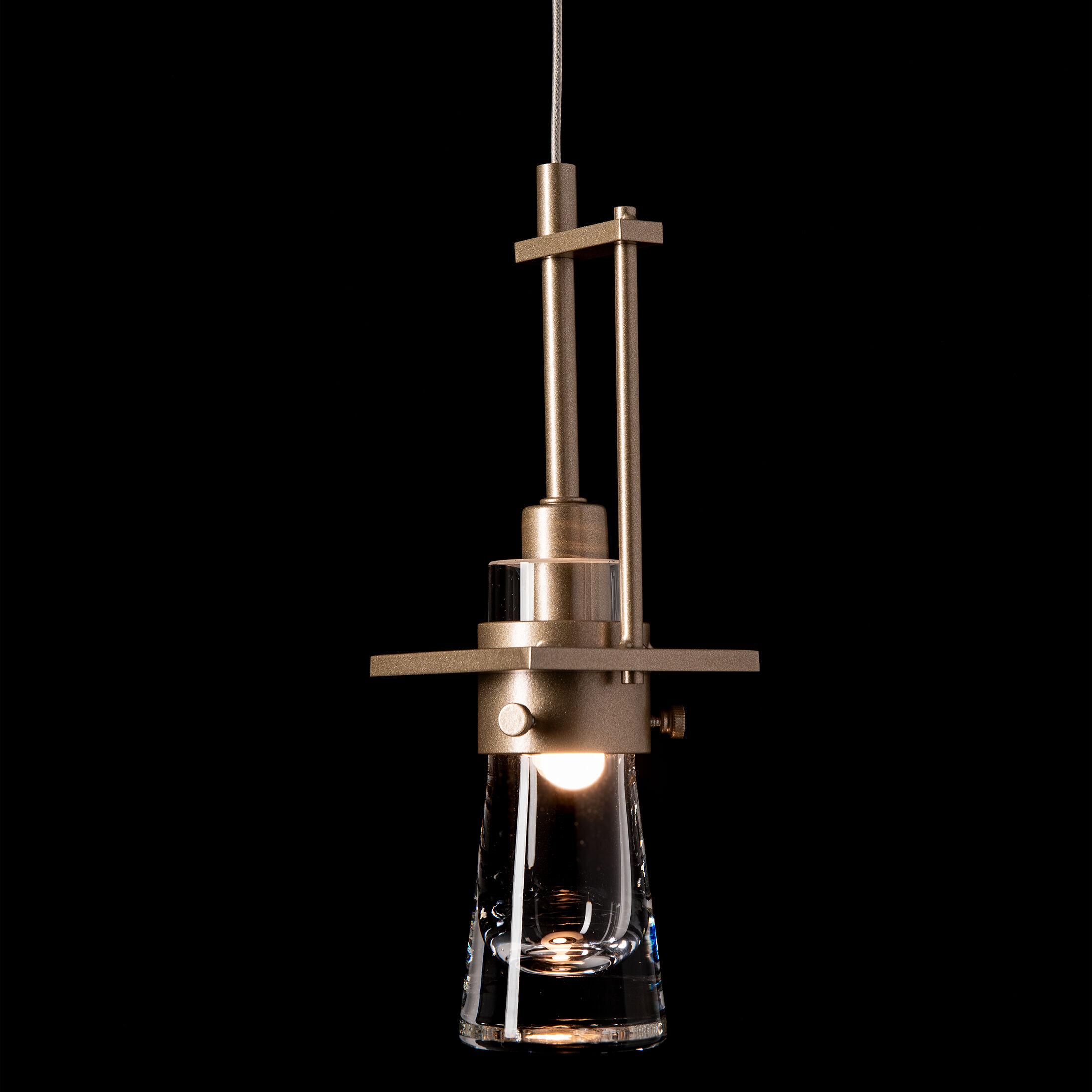 Erlenmeyer 1 Light 3.3 inch Soft Gold Mini Pendant Ceiling Light - Open Box