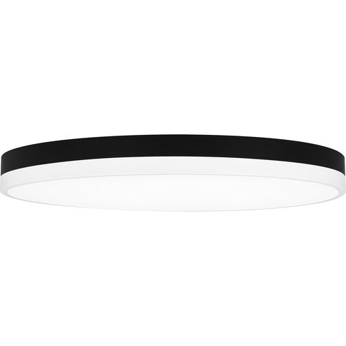 Weldin LED 20 inch Matte Black White Flush Mount Ceiling Light