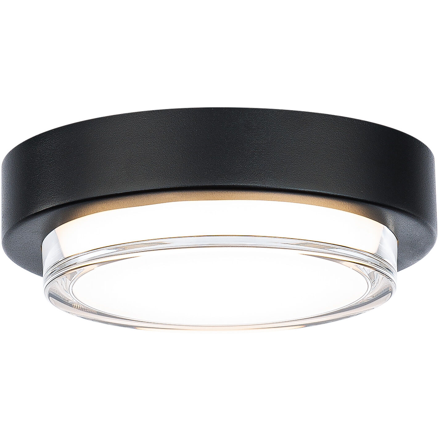 Kind LED 8 inch Black Flush Mount Ceiling Light in 3500K
