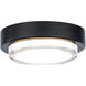 Kind LED 8 inch Black Flush Mount Ceiling Light in 3500K