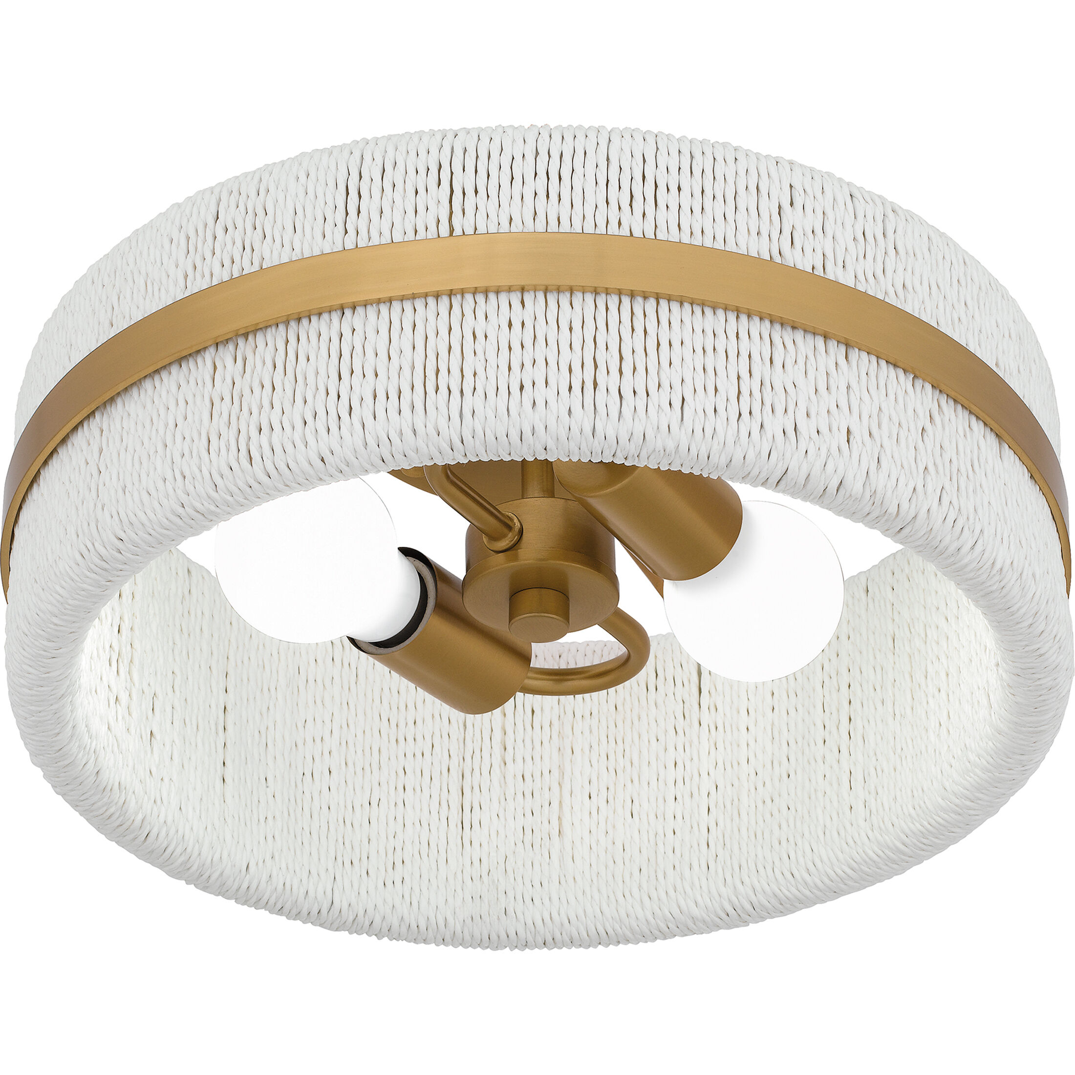 Maeve 2 Light 14 inch Brushed Gold Flush Mount Ceiling Light, Medium