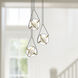 Aries LED 17.63 inch Brushed Gold Chandelier Ceiling Light
