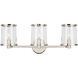 Reynolds 3 Light 23.88 inch Polished Nickel Vanity Light Wall Light
