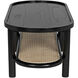 Amore 47 X 20 inch Charcoal Black Coffee Table