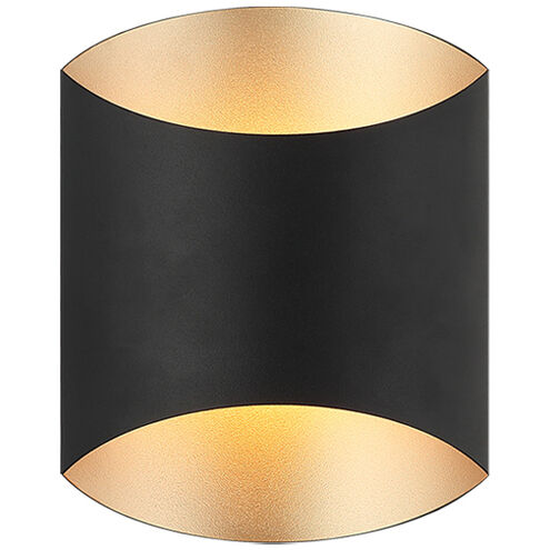 Barola LED 7 inch Matte Black Bath Vanity Light Wall Light
