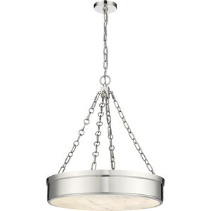 Anders 3 Light 22 inch Polished Nickel Chandelier Ceiling Light