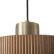 Tambo LED 10 inch Natural Ash and Weathered Brass Pendant Ceiling Light
