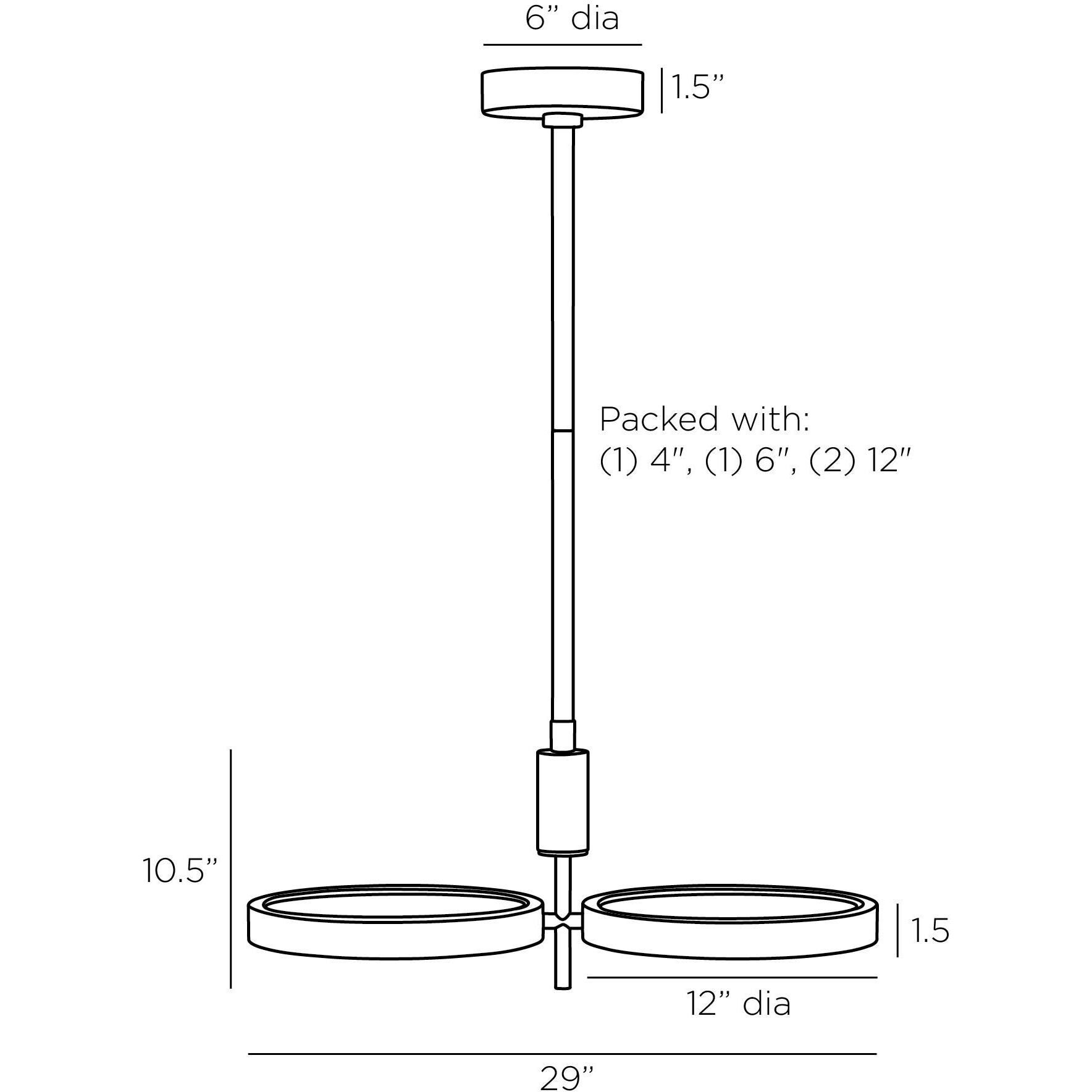 Alexander 2 Light 26 inch Antique Brass Chandelier Ceiling Light