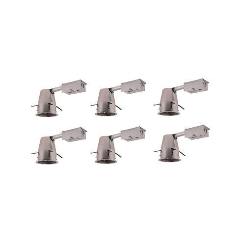 Signature RELED4RT30 Aluminum Recessed Housing, 4in, Remodel, IC Rated, Pack of 6