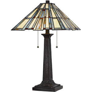 3100 Tiffany 23 inch 60.00 watt Dark Bronze Table Lamp Portable Light
