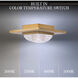 Beyond Promenade LED 9 inch Aged Brass Flush Mount Ceiling Light