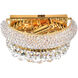 Empire 2 Light 12 inch Gold Wall Light