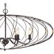 Zucca 6 Light 38.25 inch English Bronze and Antique Gold Chandelier Ceiling Light