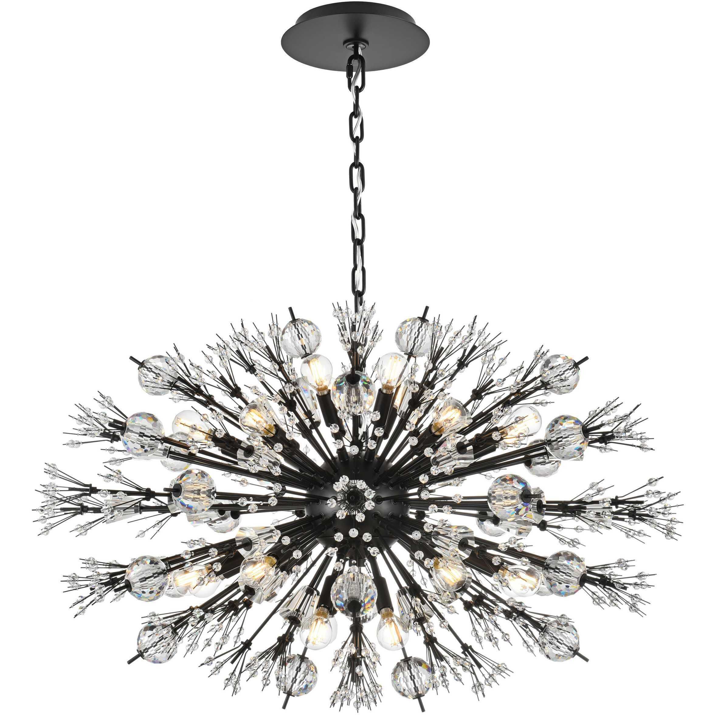 Vera 24 Light 23 inch Black Pendant Ceiling Light