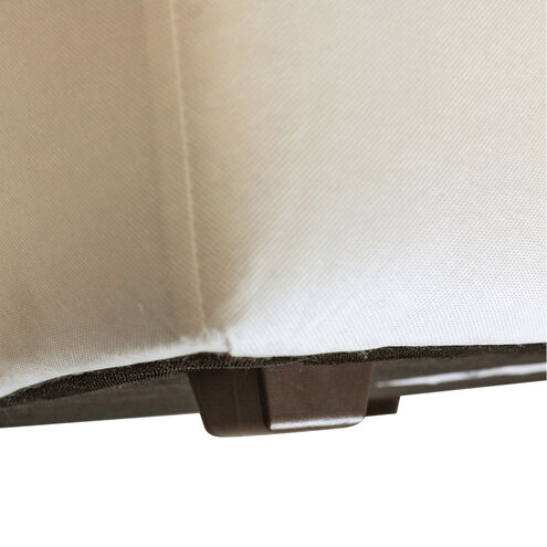 Universal 18 inch Avanti White Round Ottoman with Slipcover