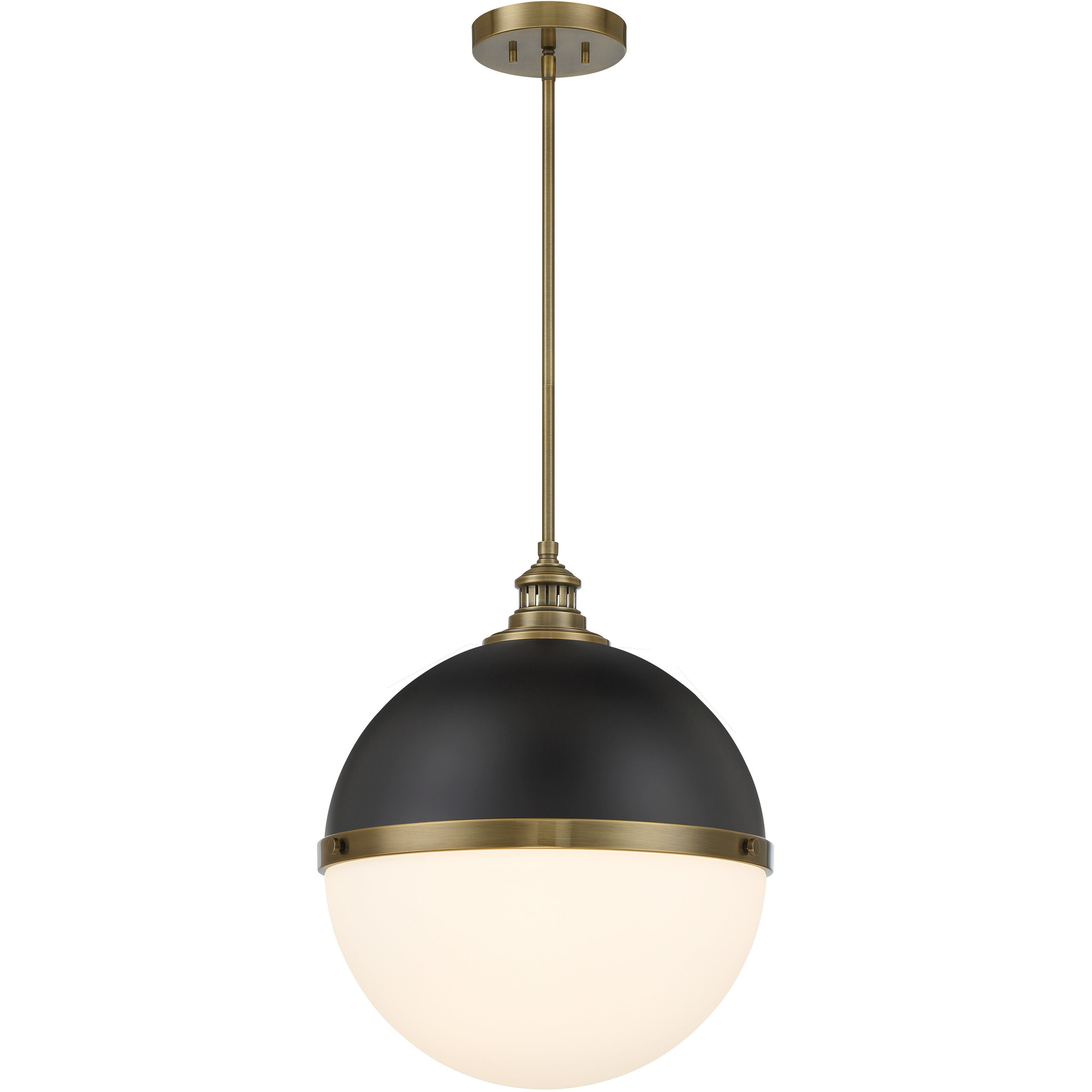 Vorey 1 Light 17.5 inch Coal And Oxidized Aged Brass Pendant Ceiling Light