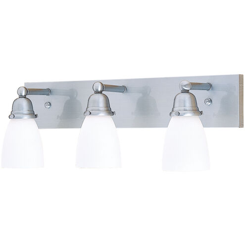 Simplicity 3 Light 24 inch Pewter Wall Mount Wall Light, Glass Sold Separately