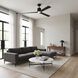 Peel 66 inch Midnight Black with Midnight Black ABS Blades Indoor/Outdoor Smart Ceiling Fan