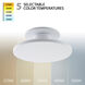 Twist-N-Lite LED 8 inch White Semi-Flush Mount Ceiling Light