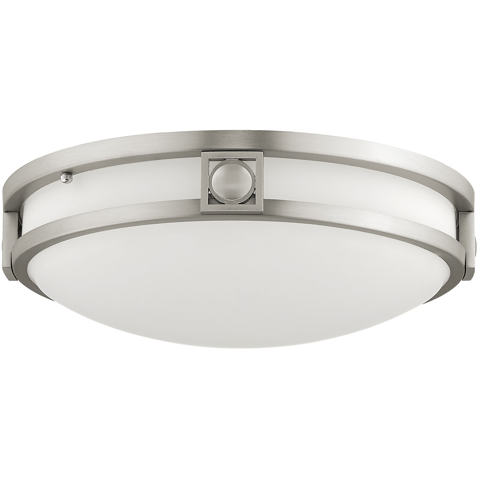 Titania 2 Light 13 inch Brushed Nickel Flush Mount Ceiling Light