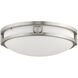 Titania 2 Light 13 inch Brushed Nickel Flush Mount Ceiling Light