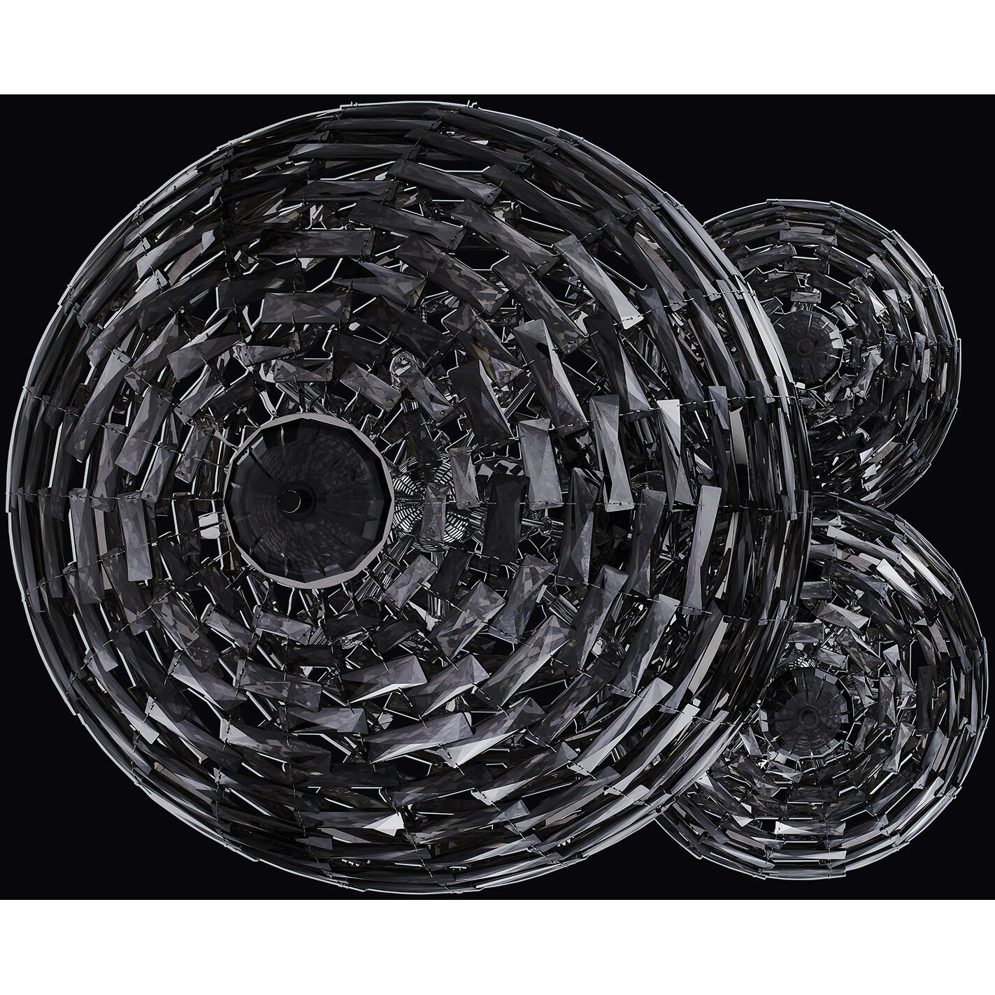 Alta 40 Light 49.5 inch Black Nickel Pendant Foyer Ceiling Light