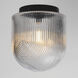 Chateau 1 Light 9 inch Black Flush Mount Ceiling Light