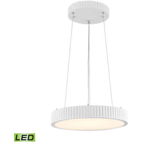 Digby LED 16 inch Matte White with White Chandelier Ceiling Light